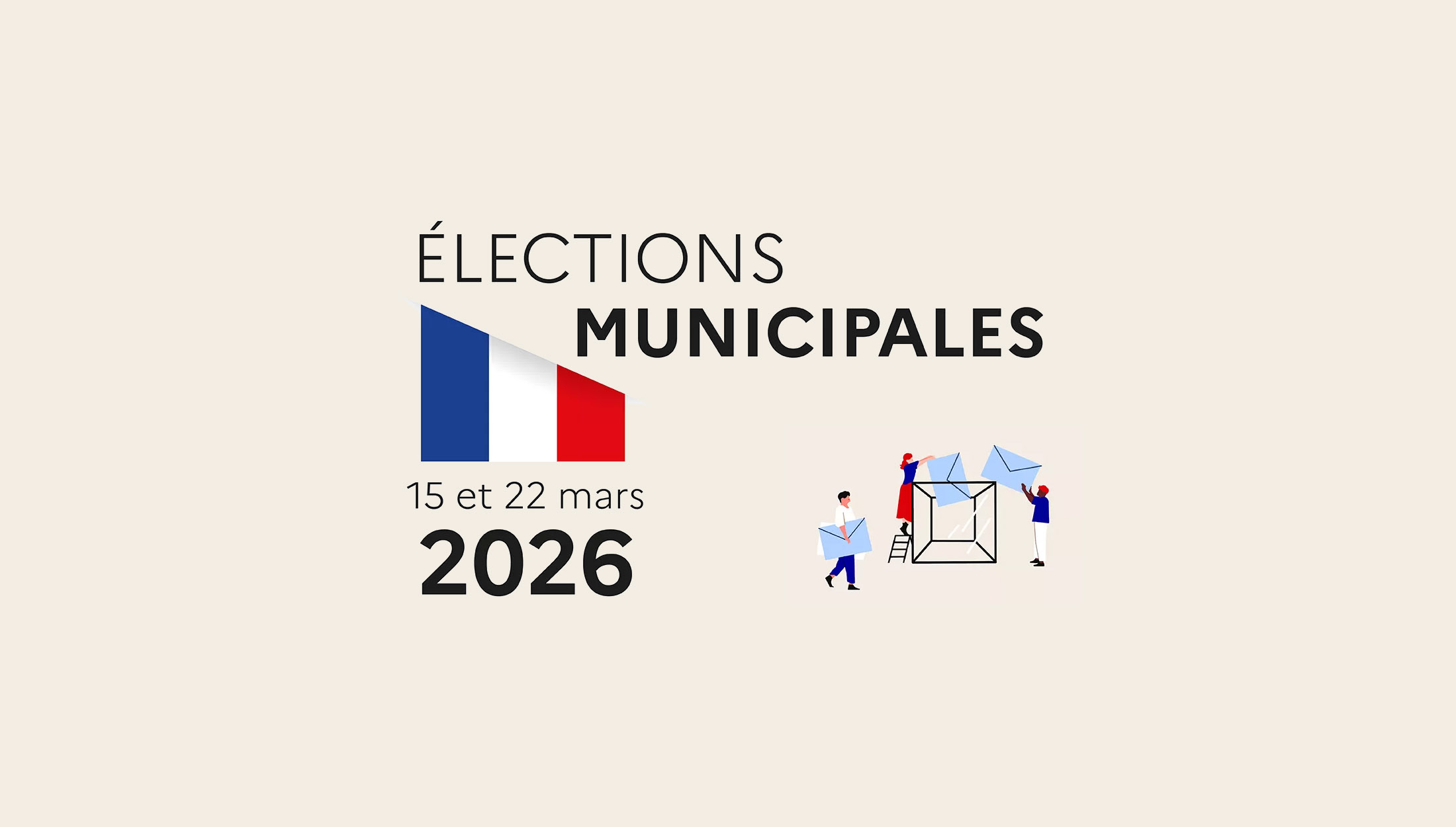 Lire la suite à propos de l’article Élections municipales 2026: 15 et 22 mars 2026